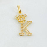 Dije Corona Letra K 2gr / 2.6cm / Oro Amarillo 18K *