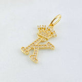Dije Corona Letra K 2gr / 2.6cm / Oro Amarillo 18K *