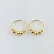 Candongas Trio Bola 1gr / 1.2cm-Oro Amarillo 18K