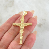 Dije Crúz Cristo  3.1gr / 5.5cm / Oro Amarillo 18K