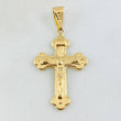 Dije Crúz Cristo Florenciada 1.9gr / 4cm / Oro Amarillo 18K