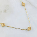 Cadena Trébol Dorado 7.05gr / 50cm / Oro Amarillo Nac.Esp. 18K