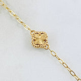 Cadena Trébol Dorado 6.95gr / 50cm / Oro Amarillo 18K