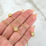 Cadena Trébol Dorado 7.05gr / 50cm / Oro Amarillo Nac.Esp. 18K