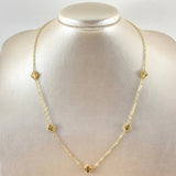 Cadena Trébol Dorado 7.05gr / 50cm / Oro Amarillo Nac.Esp. 18K