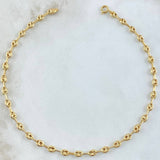 Tobillera GC 3.3gr / 25.5cm / Oro Amarillo 18K