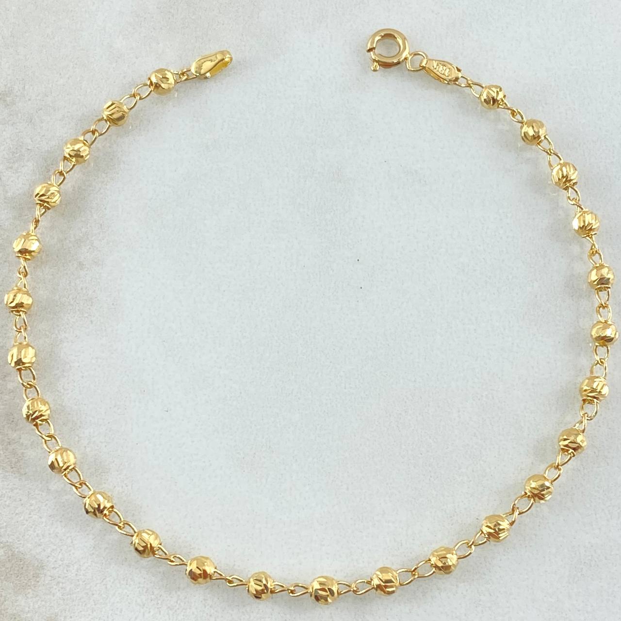 Pulso Tipo Militar 1.85gr / 18cm / 3mm Oro Amarillo 18K