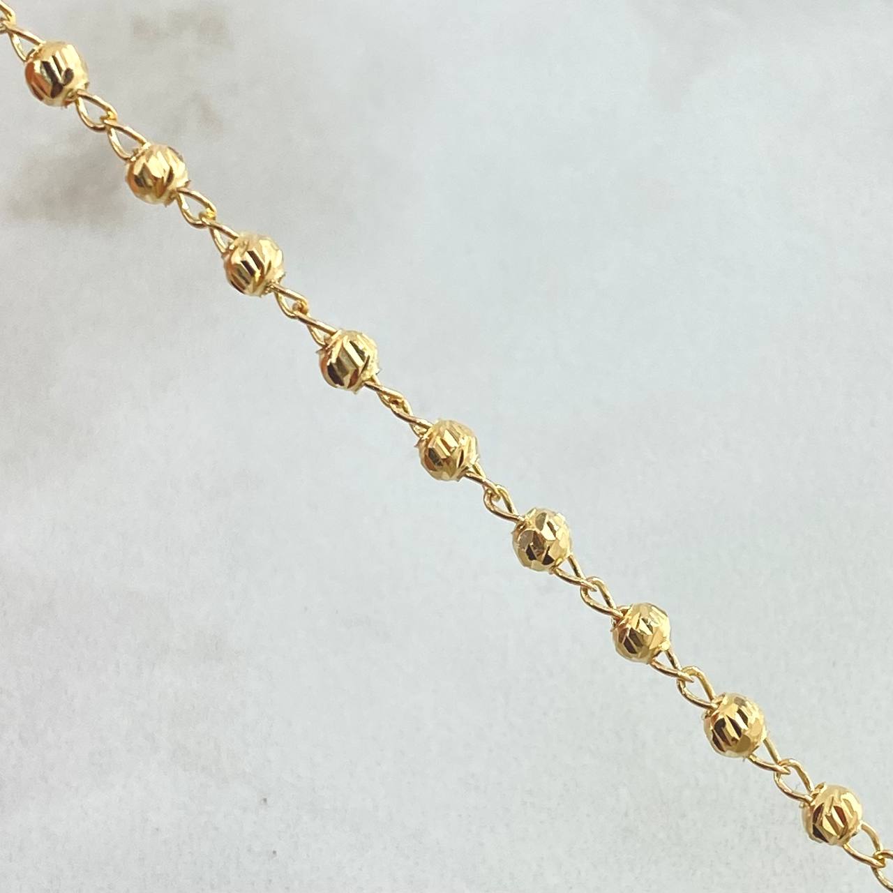 Pulso Tipo Militar 2.6gr / 18cm / 5mm Oro Amarillo 18K