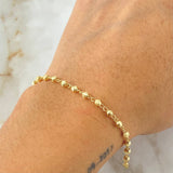 Pulso Tipo Militar 2.6gr / 18cm / 5mm Oro Amarillo 18K