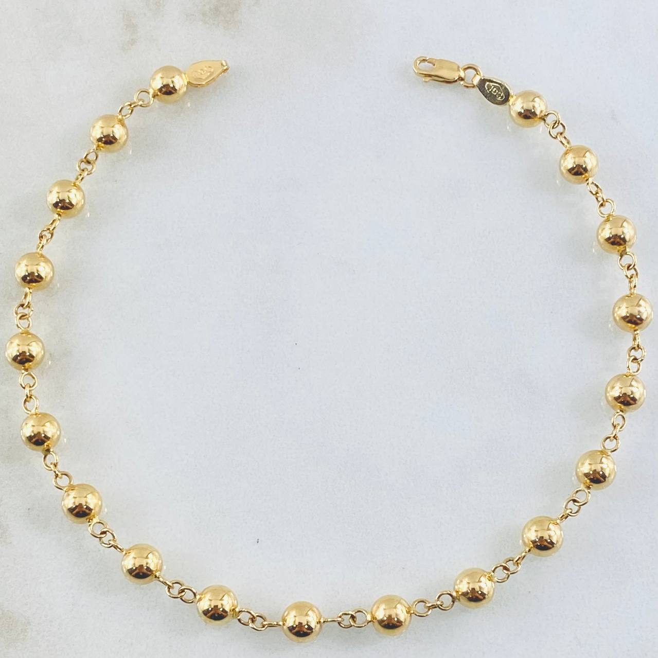 Pulso Tipo Militar 4.4gr / 21.5cm / Oro Amarillo 18K