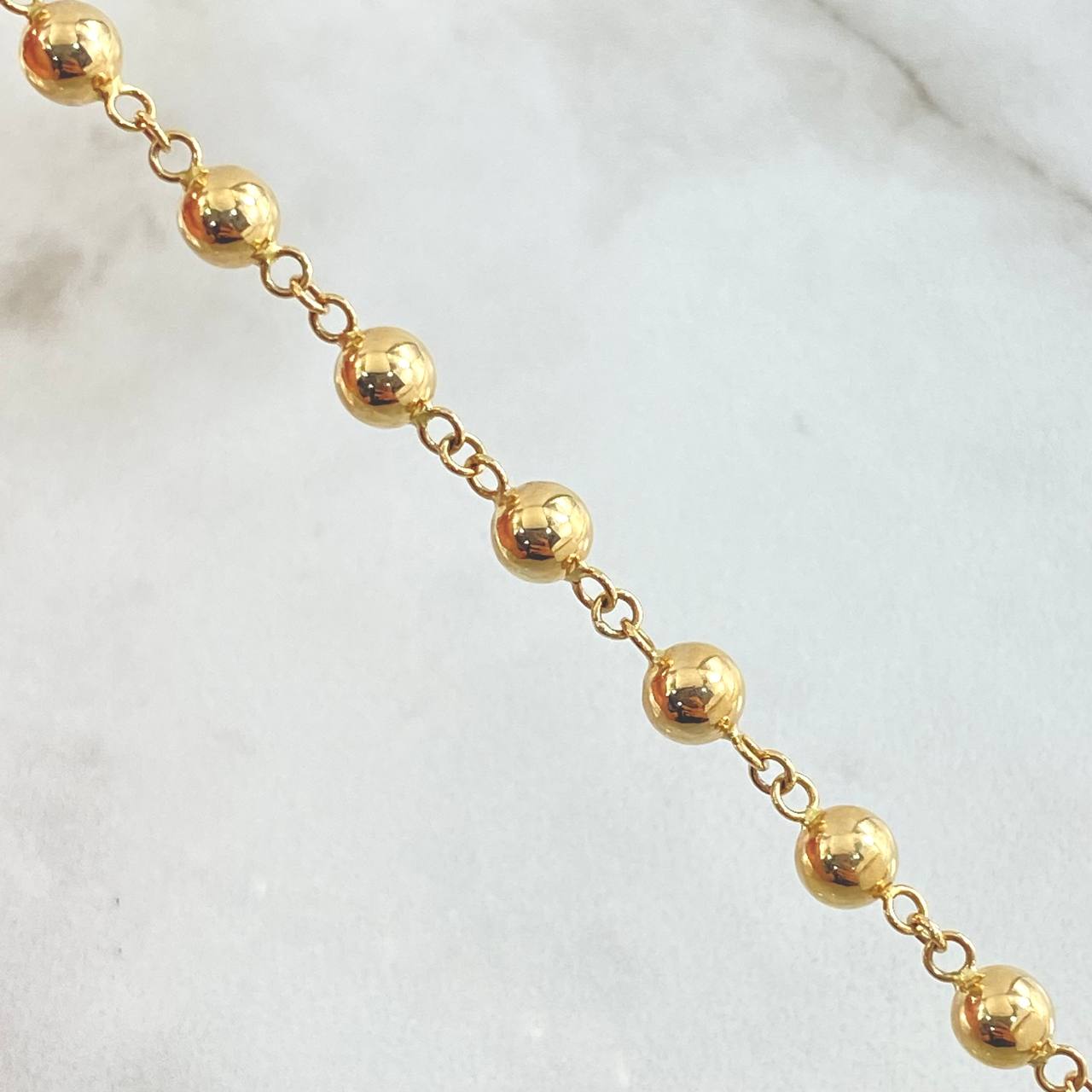 Pulso Tipo Militar 4.4gr / 21.5cm / Oro Amarillo 18K