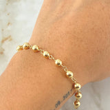 Pulso Tipo Militar 4.4gr / 21.5cm / Oro Amarillo 18K