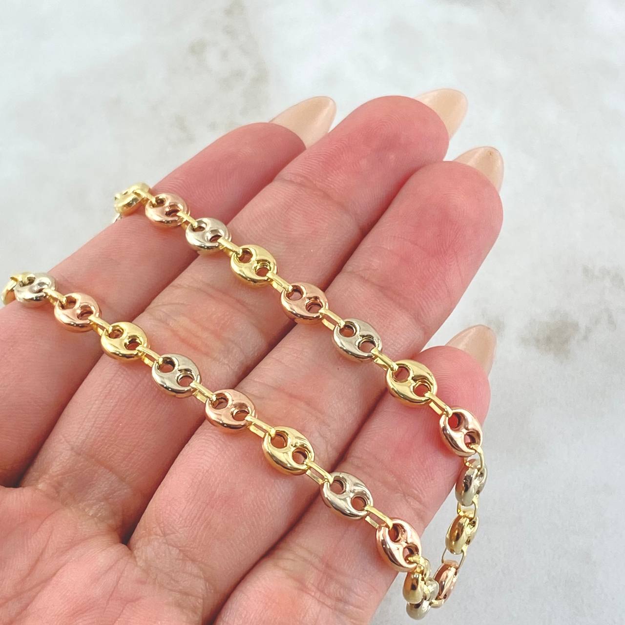 Cadena GC 9.45gr / 50cm / Tres Oros 18K