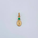 Dije Troquel GC Esmeralda 0.35gr / 1.6cm / Oro Amarillo 18K %