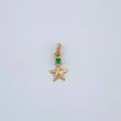 Dije Estrella Esmeralda 0.25gr / 1.4cm / Oro Amarillo 18K %