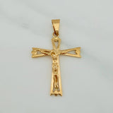 Dije Cruz Cristo Gotica 2.45gr / 3.6cm / Oro Amarillo 18K