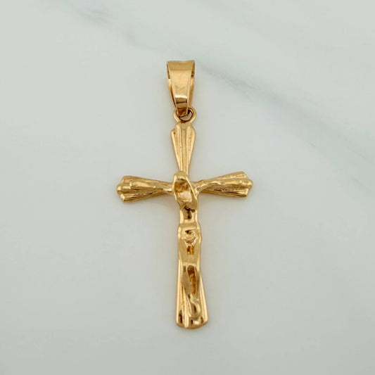 Dije Cruz Cristo 2.25gr / 3.5cm / Oro Amarillo 18K