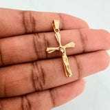 Dije Cruz Cristo 2.25gr / 3.5cm / Oro Amarillo 18K $