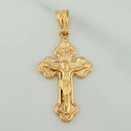 Dije Cruz Cristo 1.1gr / 3cm / Oro Amarillo 18K $