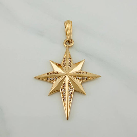 Dije Estrella Cardinal 4.5gr / 4.2cm / Oro Amarillo 18K