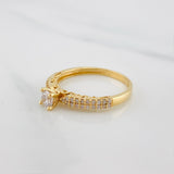 Anillo Solitario Churumbela 2.25 g / T7 Oro Amarillo 18K