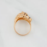 Anillo Rostro Caballo 6.35 g / T10 1/2 Oro Rosa 18K