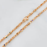 Cadena Rustica 23.3 g / 51 cm / 2.4 mm Oro Rosa 18K