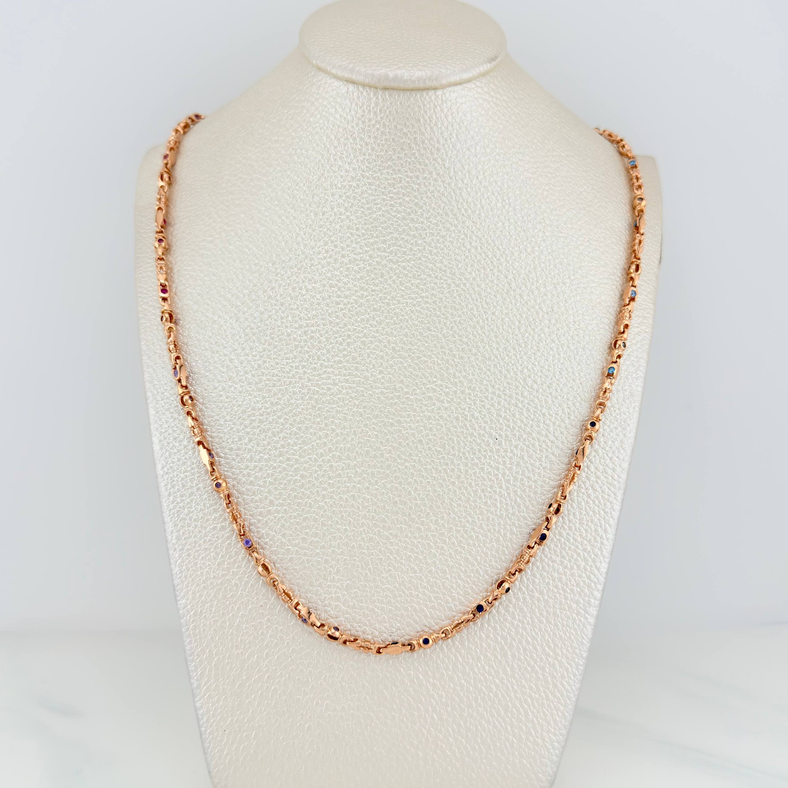 Cadena Rustica 23.3 g / 51 cm / 2.4 mm Oro Rosa 18K