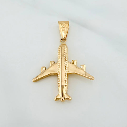 Dije Avión 1.7 g / 3.6 cm Oro Amarillo 18K