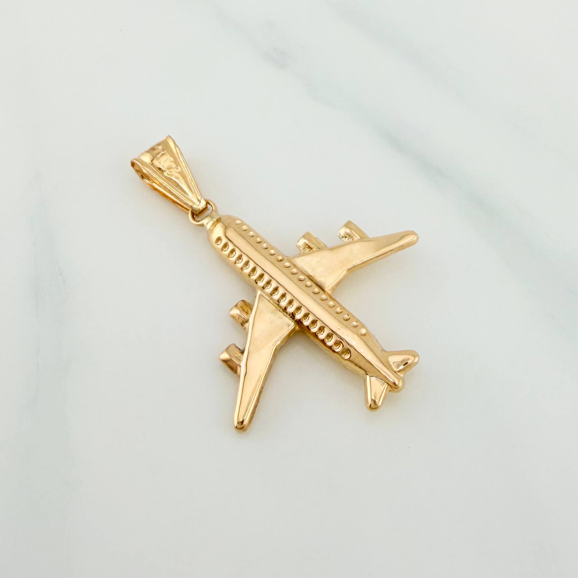 Dije Avión 1.7 g / 3.6 cm Oro Amarillo 18K