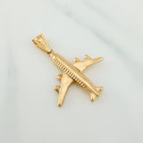 Dije Avión 1.7 g / 3.6 cm Oro Amarillo 18K