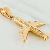Dije Avión 1.7 g / 3.6 cm Oro Amarillo 18K