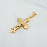 Dije Cruz Cristo 1.85 g / 4.3 cm Oro Amarillo 18K