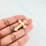 Dije Cruz Cristo 1.85 g / 4.3 cm Oro Amarillo 18K