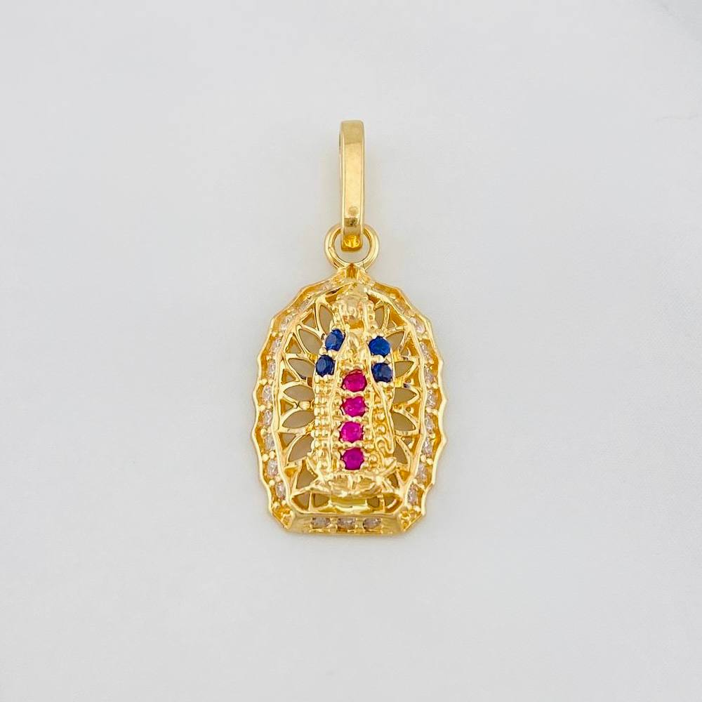 Dije Virgen Guadalupe 1.3 g / 2.1 cm Oro Amarillo 18K
