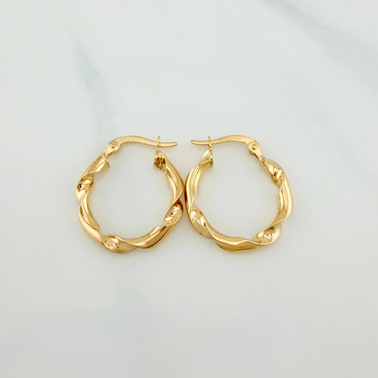 Candongas Demi 1.6 g / 2.1 cm Oro Amarillo 18K