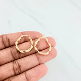 Candongas Demi 1.6 g / 2.1 cm Oro Amarillo 18K