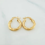 Candongas Emmi 1.5 g / 1.7 cm Oro Amarillo 18K