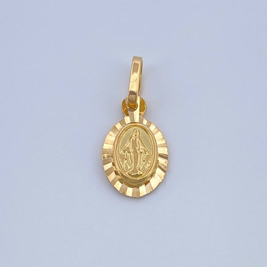 Dije Virgen Milagrosa 0.6gr / 1.5cm / Oro Amarillo 18K %