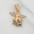 Dije San Miguel Arcangel 3 g / 2.7 cm Tres Oros 18K