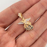 Dije San Miguel Arcangel 3 g / 2.7 cm Tres Oros 18K