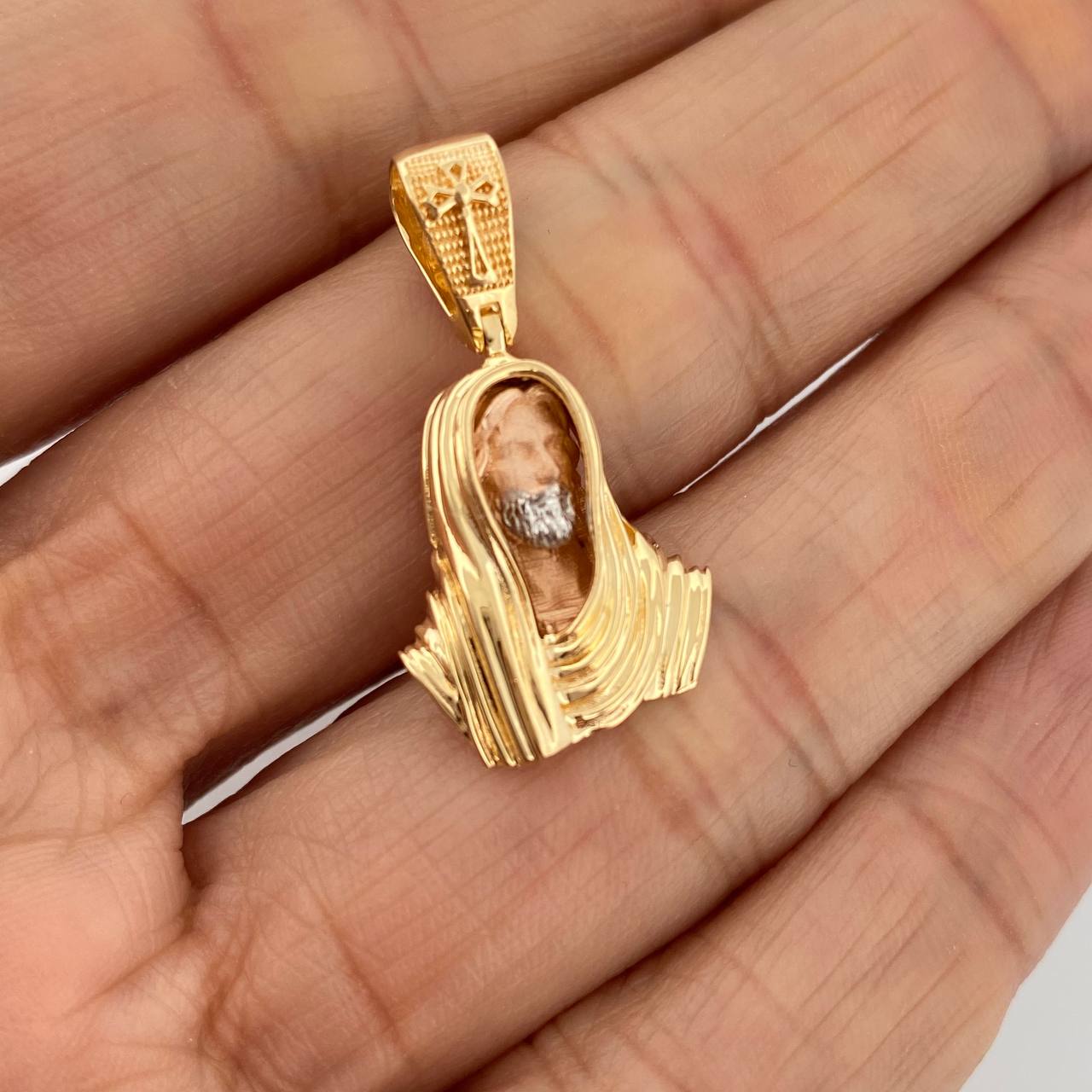 Dije Rostro Cristo 3.55gr / 2.6cm / Tres Oros 18K %