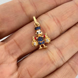 Dije Pato Bolsa Dinero 1.6gr / 2.2cm / Tres Oros 18K %