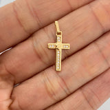 Dije Cruz Tornillo 1.1gr / 2.2cm / Oro Amarillo 18K %