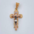 Dije Cruz Cristo Milagroso de Buga 4.15gr / 4cm / Tres Oros 18K %