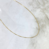 Cadena Veneciana 0.85gr / 45cm / 0.5mm Oro Amarillo +3 18K