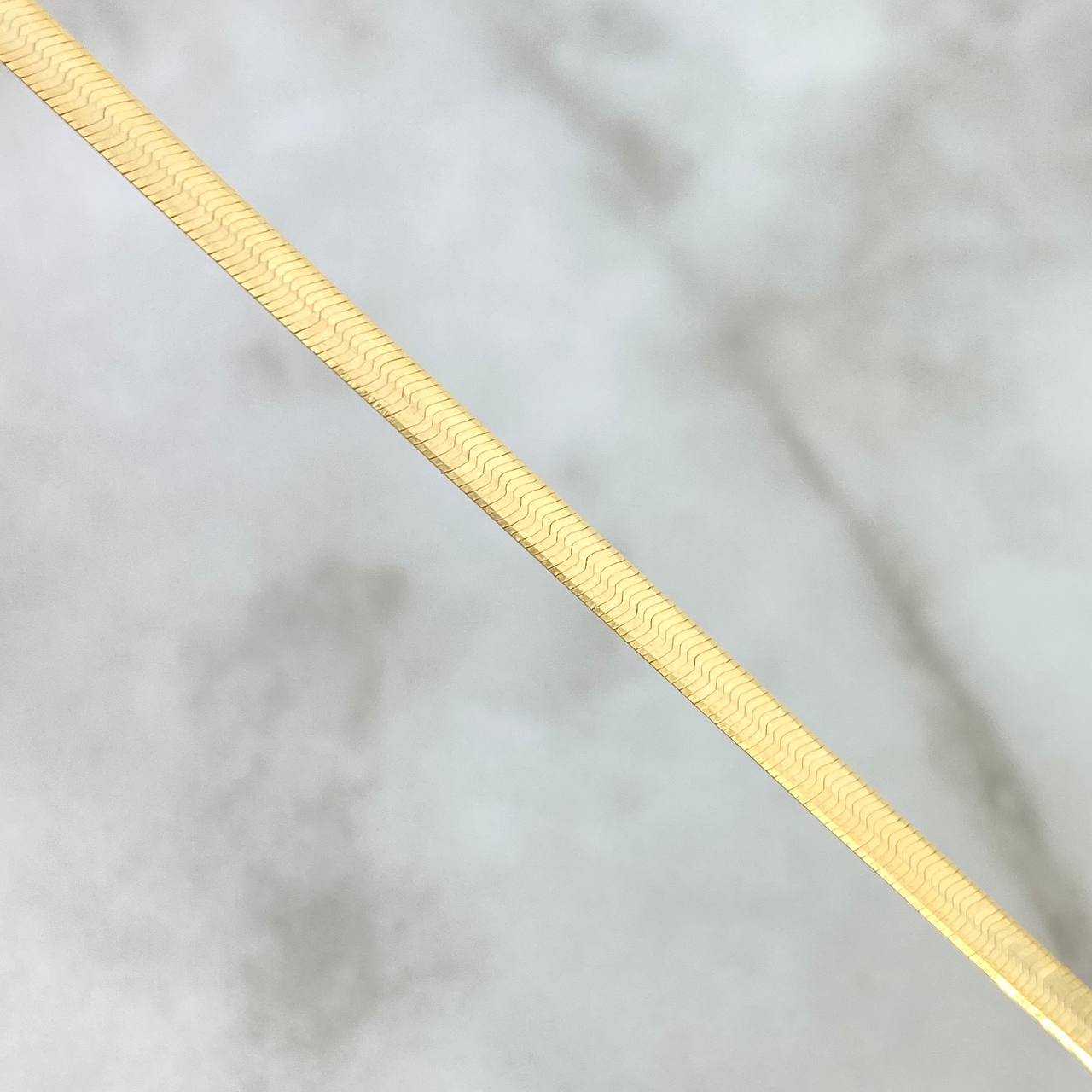Cadena Espejo 4.55gr / 50cm / 3mm Oro Amarillo +3 *