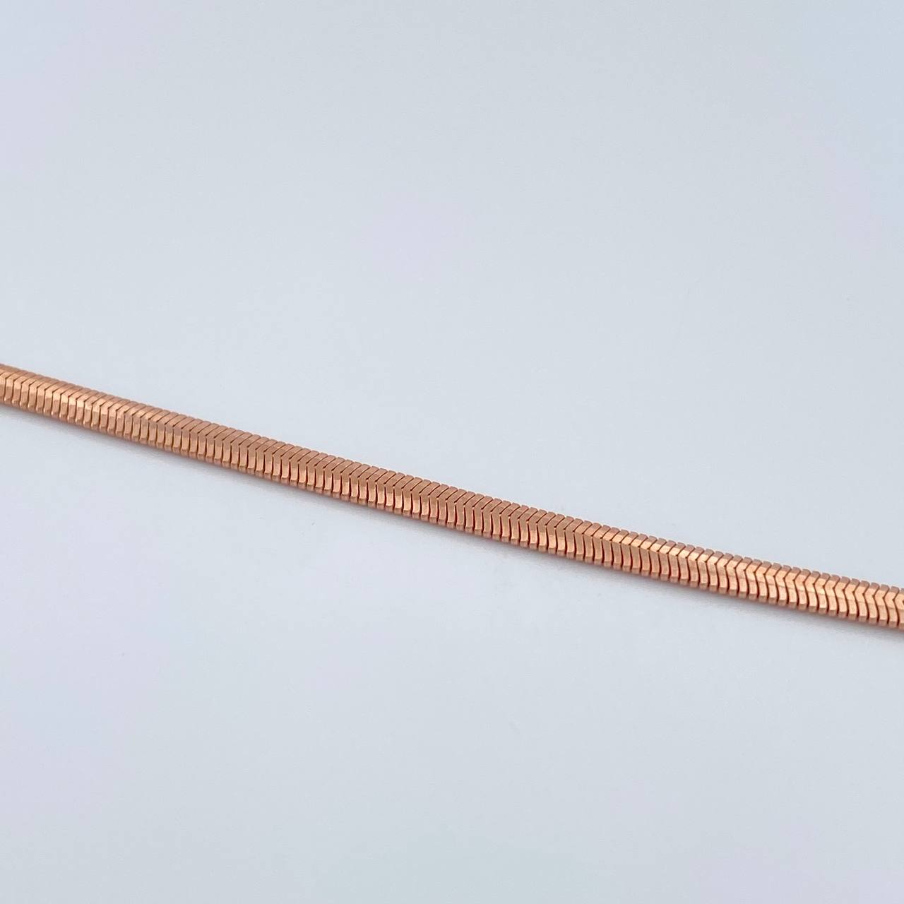 Pulso Serpiente 3.3gr / 17.6cm / 2.49mm Oro Rosa +3 18K %