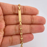 Pulso Bebé GC Placa Rectangular 1.75gr / 14.8cm / 3.56mm Oro Amarillo 18K %