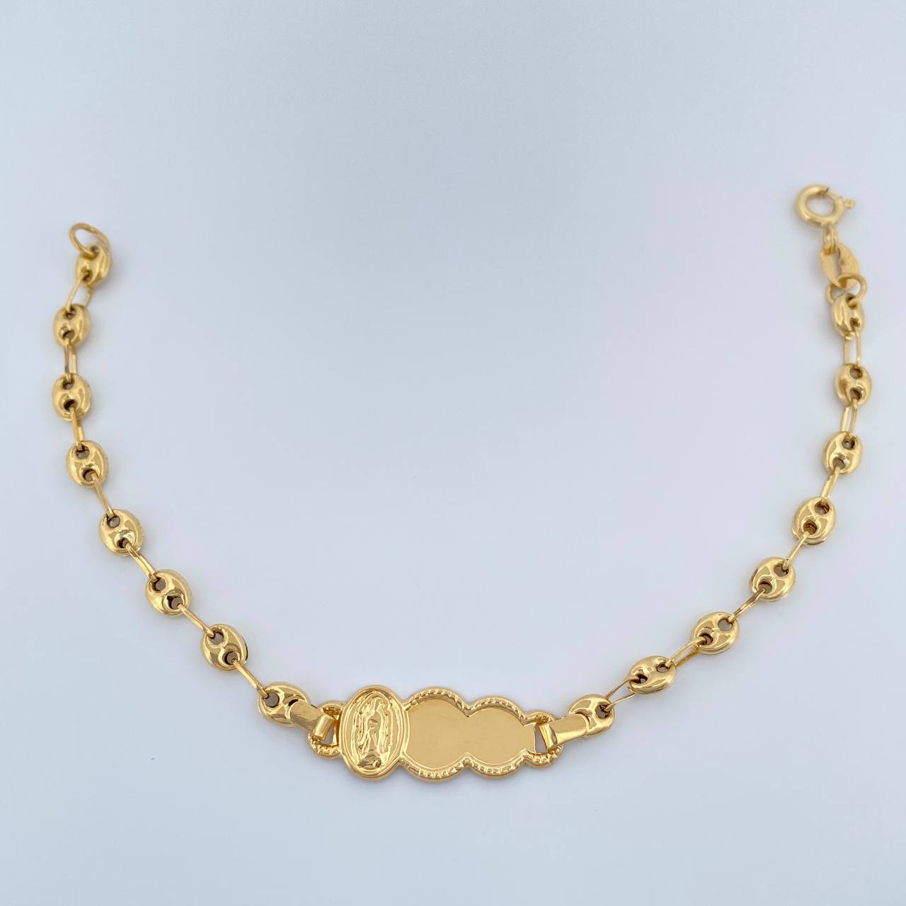 Pulso Bebé GC Placa Nube 2gr / 14.5cm / 3.5mm Oro Amarillo 18K %